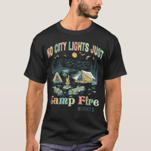 Camiseta Sem Luzes da Cidade Apenas Noites de Fogueira de A