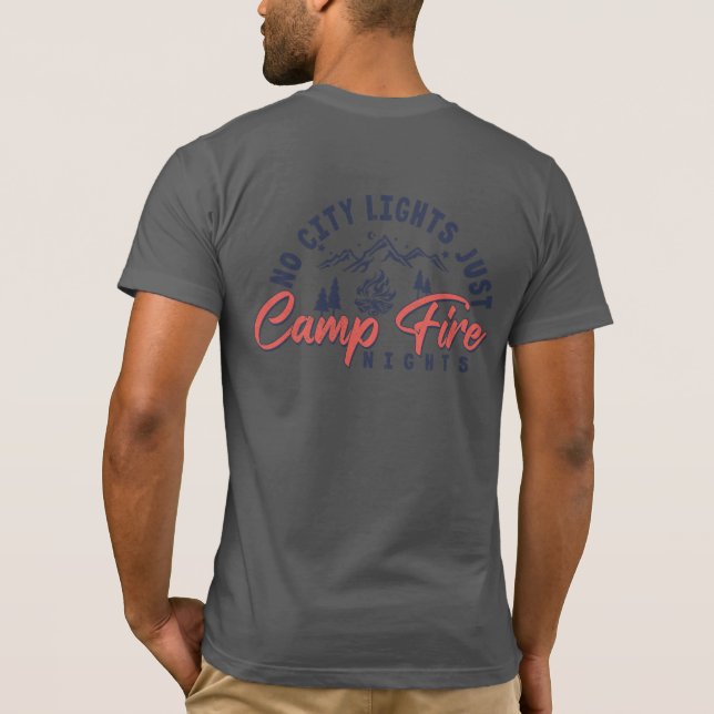 Camiseta Sem Luzes Da Cidade, Só Noites De Campfire (Verso)