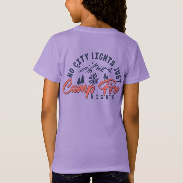 Camiseta Sem Luzes Da Cidade, Só Noites De Campfire (Verso)