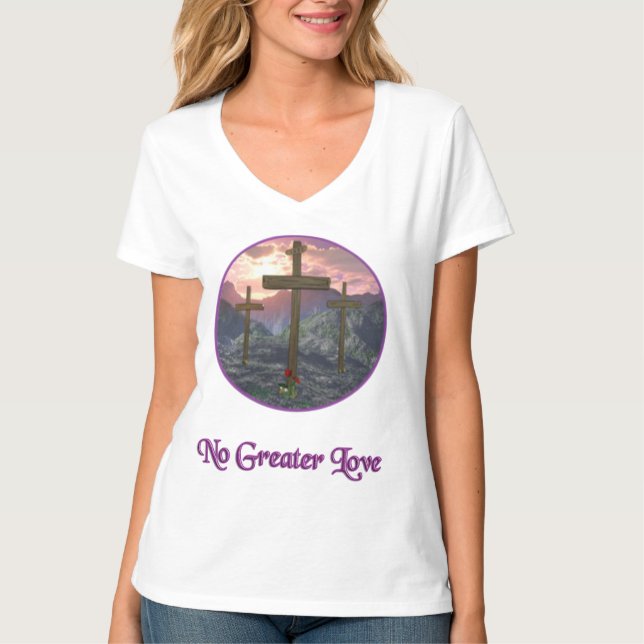 Camiseta Sem maior amor John 3:16 (Frente)