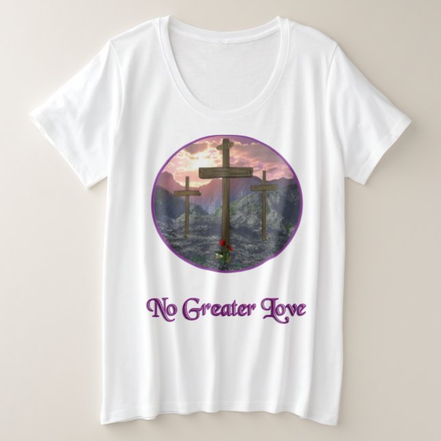 Camiseta Sem maior amor John 3:16 (Frente do Design)