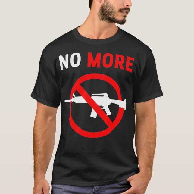 Camiseta Sem mais armas de ataque à proibição de armas (Frente)