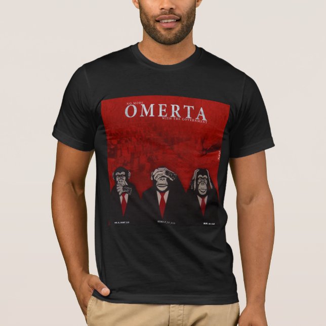 CAMISETA SEM MAIS OMERTA COM O GOVERNO (Frente)