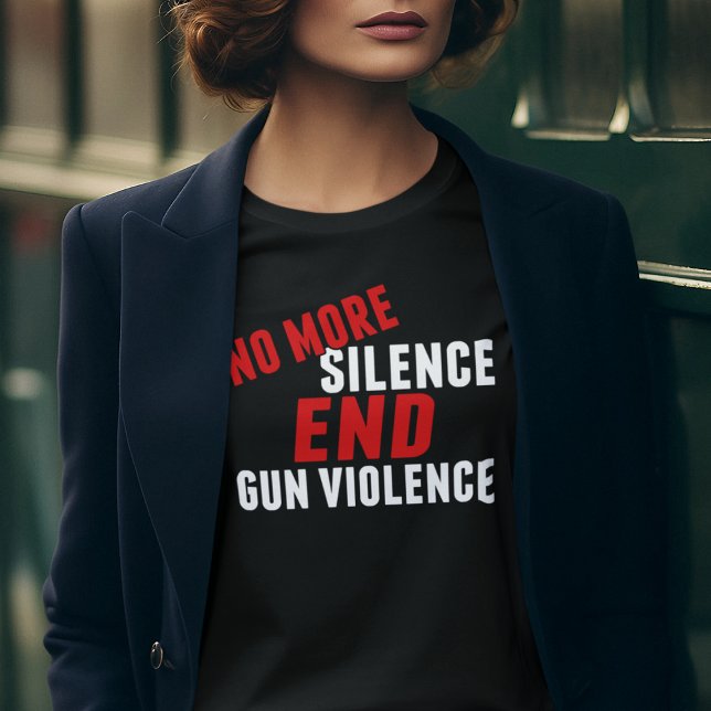 Camiseta Sem mais silêncio Acabar com a violência contra as (Criador carregado)