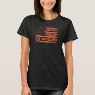 Camiseta Sem mais silêncio Acabar com a violência contra as