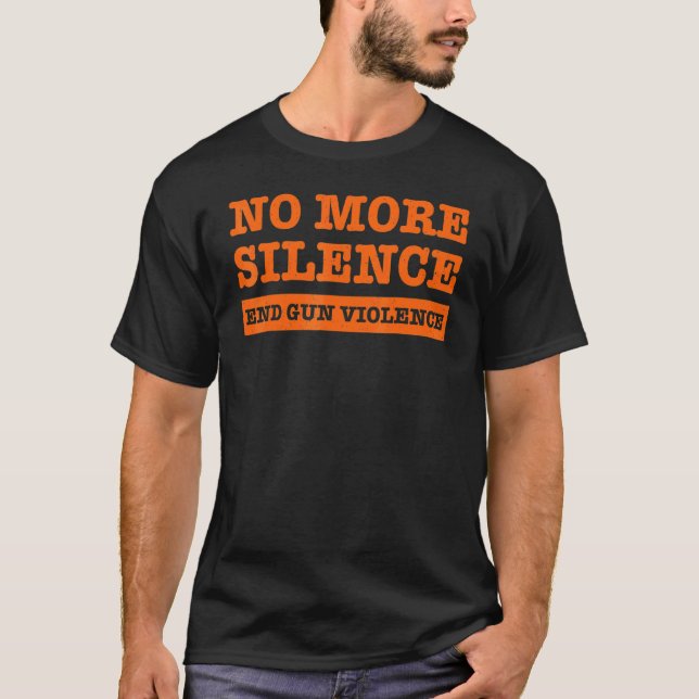 Camiseta Sem Mais Silêncio Acabar Com A Violência Das Armas (Frente)