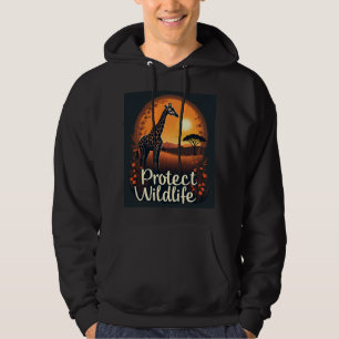 Camiseta sem mangas da girafa da savana