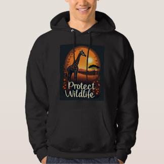 Camiseta sem mangas da girafa da savana