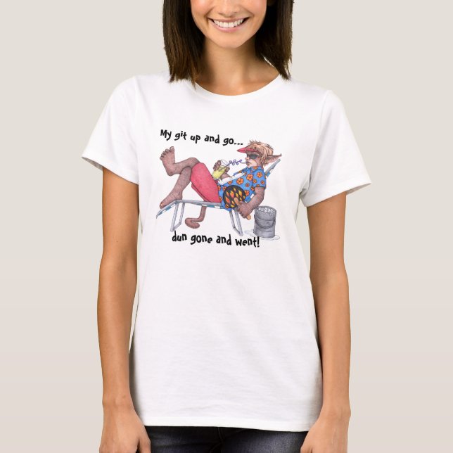Camiseta sem Mangas Lazy Days Monkey Gnome (Frente)