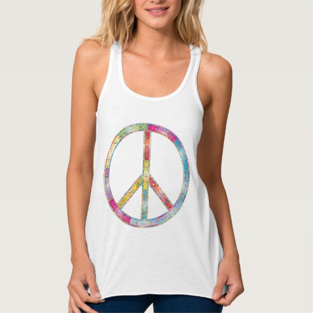 Camiseta sem Mangas Sinal de Paz (Frente)