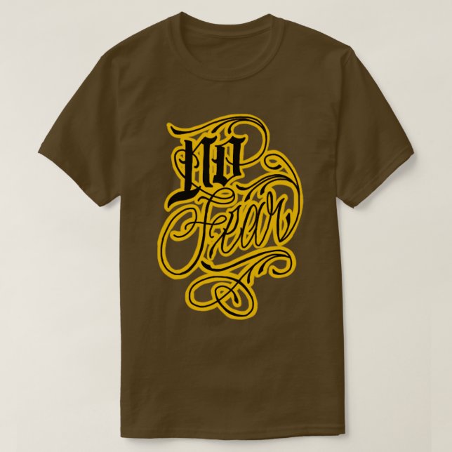Camiseta sem medo (Frente do Design)