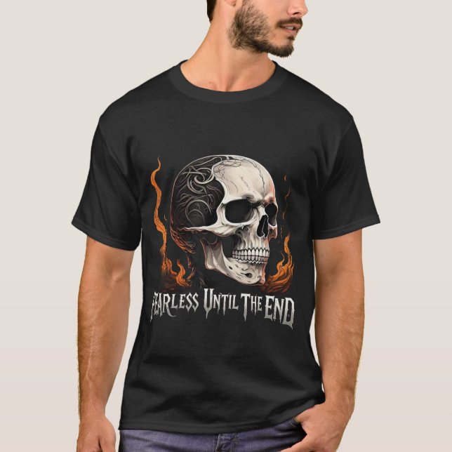 Camiseta Sem medo até à saída do crânio (Frente)