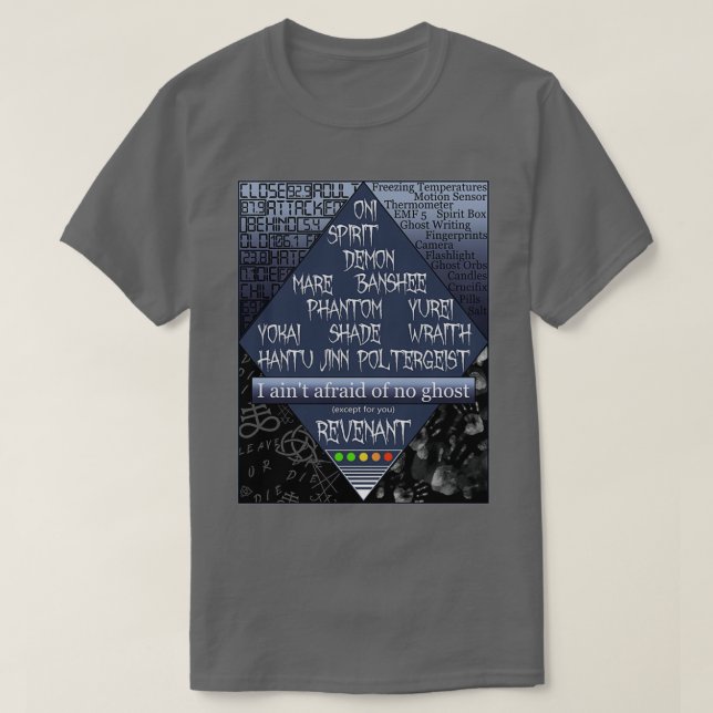 Camiseta Sem medo de fantasmas Fasmofobia (Frente do Design)