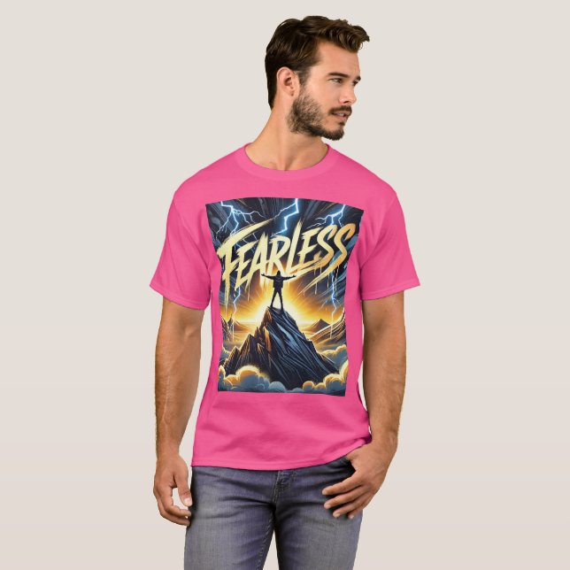 Camiseta Sem medo - Design de Motivação Bold e Capacitante (Frente Completa)