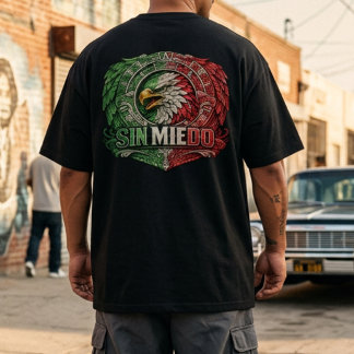Camiseta Sem Medo Orgulho Mexicano