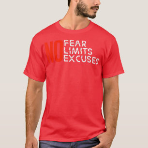 Camiseta Sem medo Sem limites Sem desculpas Motivat de insp