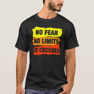 Camiseta Sem Medo Sem Limites Sem Explicações Motivação