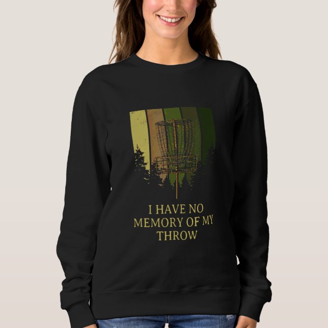 Camiseta Sem Memória Do Meu Lançamento Disc Golf Piadas De  (Frente)