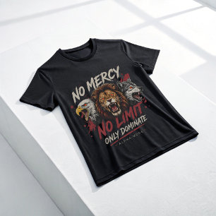 Camiseta Sem Miséria Sem Limite Modo Besta Alfa Leão Lobo Á