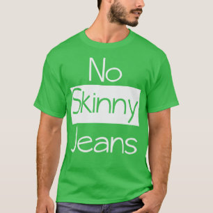 Camiseta Sem moda de Jeans magros