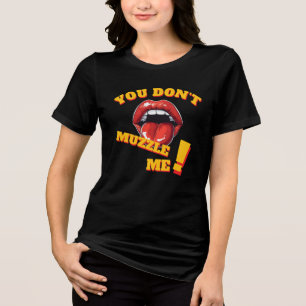Camiseta Sem Mordaça! Mensagem Feminista