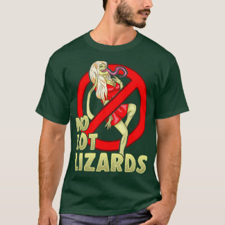 Camiseta Sem Muito Lizards Marido Dando-lhe Feira Festa Eng