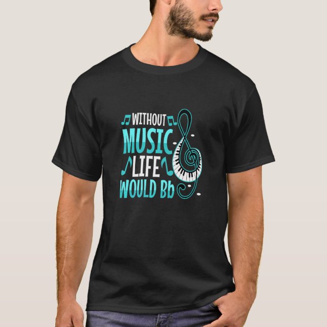 Camiseta Sem Música a Vida Seria Bémol (Frente)
