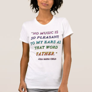 CAMISETA SEM MÚSICA AGRADÁVEL COMO A PALAVRA "PAI" 1