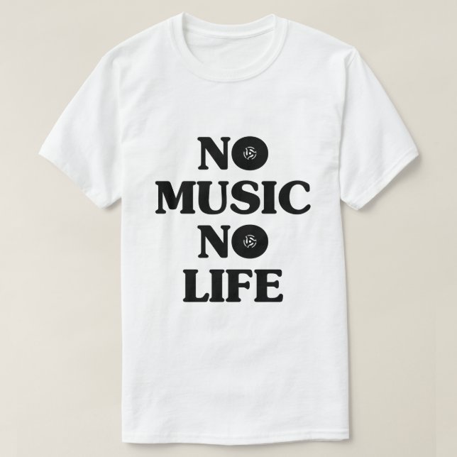CAMISETA SEM MÚSICA SEM VIDA (Frente do Design)