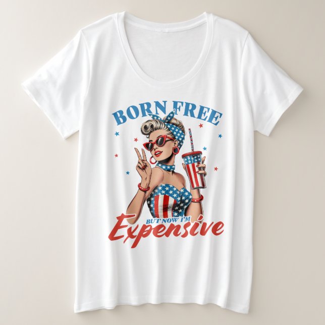 Camiseta Sem nascer, mas sou caro (Frente do Design)