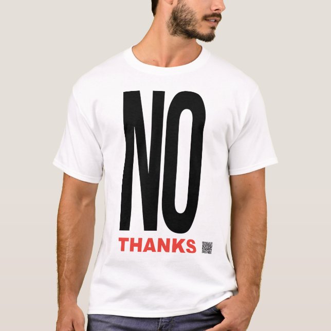 Camiseta Sem obrigados brancos (Frente)
