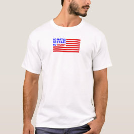 Camiseta Sem Ódio, Sem Medo, Sem Bandeja Mini (Mens)
