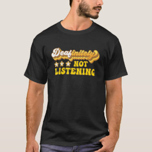 Camiseta Sem Ouvir a Consciência do Orgulho Surdo ASL