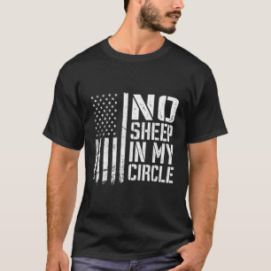 Camiseta Sem Ovelha No Meu Círculo Usa Leões Patrióticos Lo