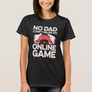 Camiseta Sem Pai, não consigo pausar um jogo de jogos onlin