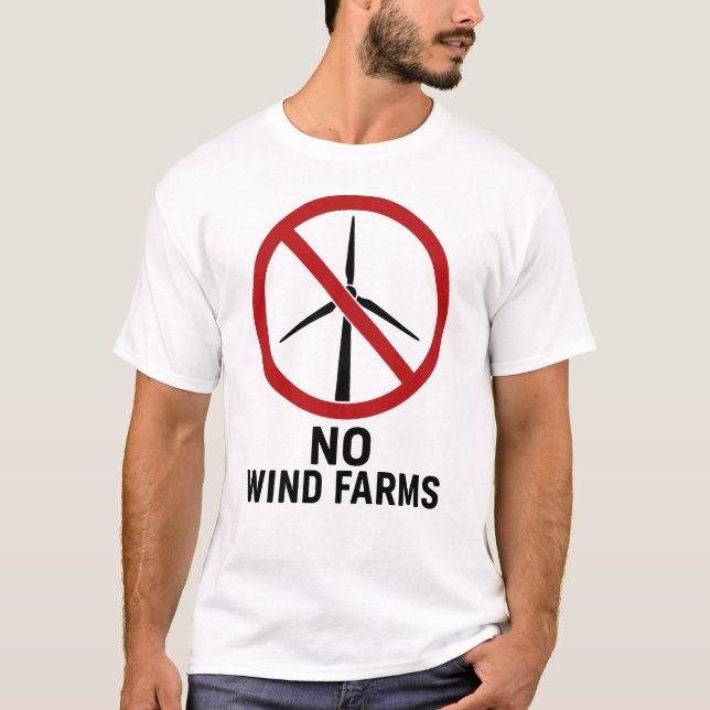 Camiseta Sem Parques Eólicos - Sem Turbinas Eólicas (Frente)