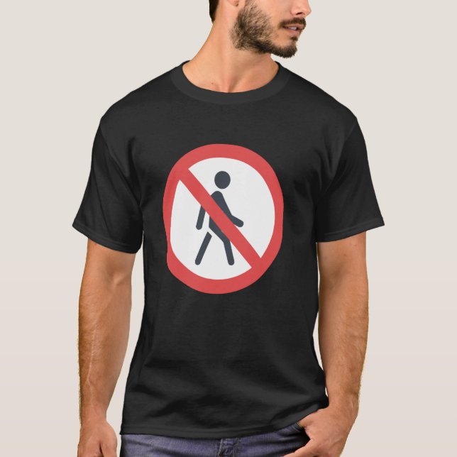 Camiseta Sem pedestres (Frente)