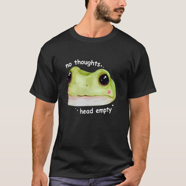 Camiseta Sem Pensamentos Cabeça Vazia (Frente)