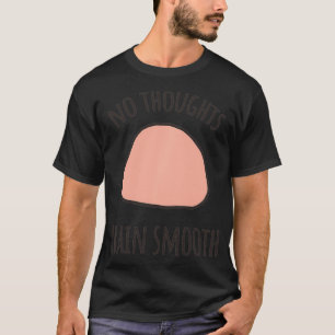 Camiseta Sem Pensamentos Cérebros Suave Memória Engraçada N