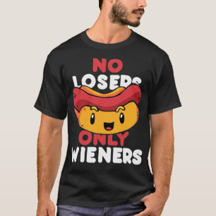 Camiseta Sem Perdedores Apenas Wieners Kawaii Hot Dog