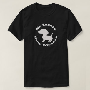 Camiseta Sem Perdedores Somente Wieners Diversos Cachshund