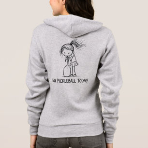 Camiseta Sem Pickleball Hoje Mulher Jogadora Engraçada Tris
