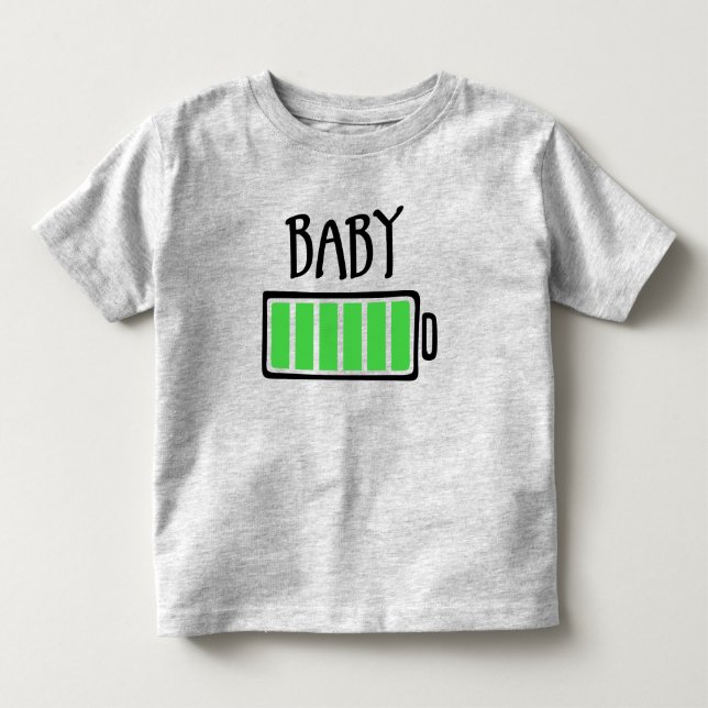 Camiseta Sem Pilhas – Bebê (Frente)