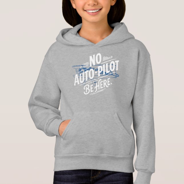 Camiseta Sem Piloto Automático. Esteja Aqui. (Frente)