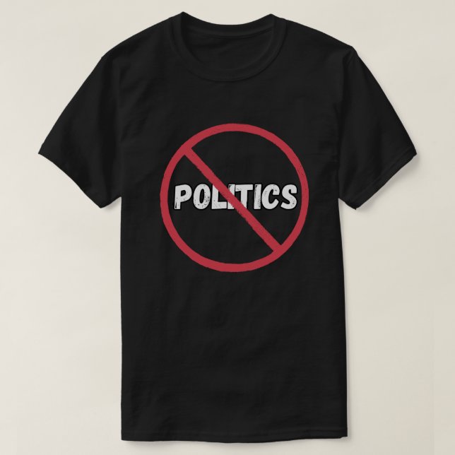 CAMISETA SEM POLÍTICA (Frente do Design)