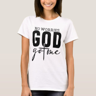 Camiseta Sem Preocupações Deus Me Pegou