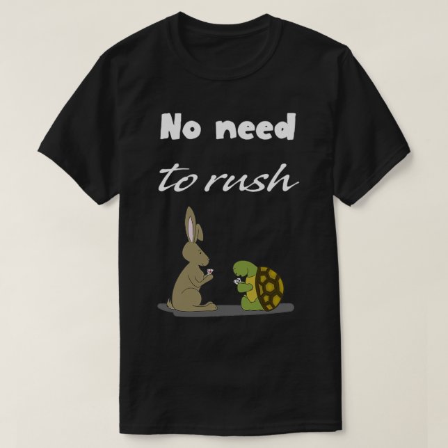 Camiseta Sem pressa Preto (Frente do Design)