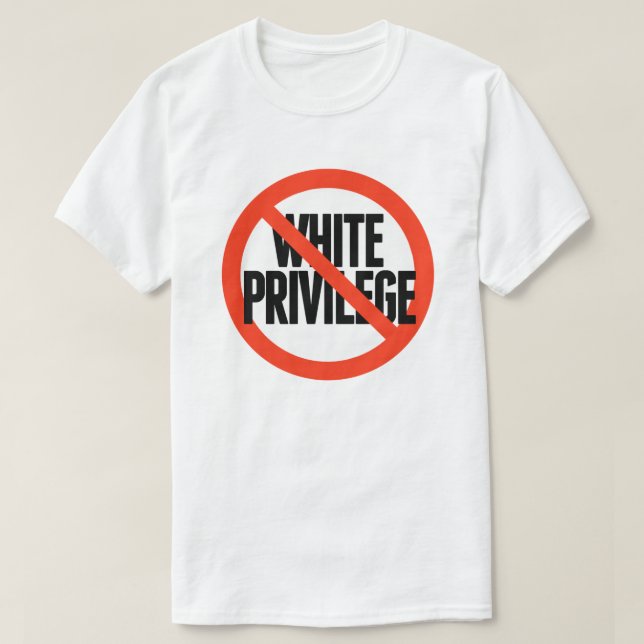 Camiseta Sem Privilégio Branco (Frente do Design)