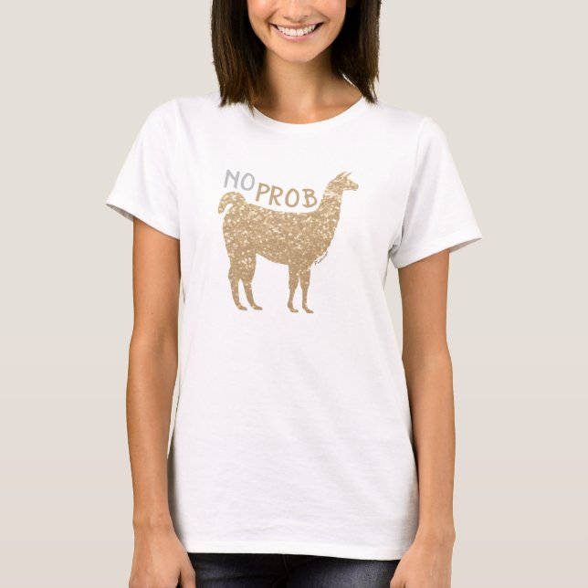 Camiseta Sem Prob Lama Champagne balas de ouro (Frente)