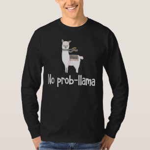 Camiseta Sem Prob Lama Cute Llama Alpaca Gráfico Plus Taman